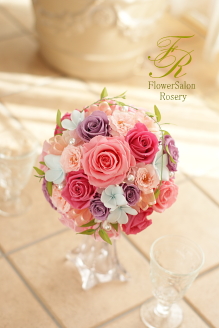 プリザーブドフラワーのブーケ