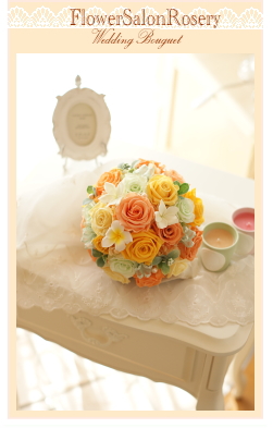 プリザーブドフラワーのブーケ