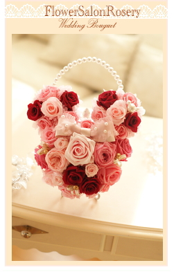 プリザーブドフラワーのミニーちゃんバックブーケ