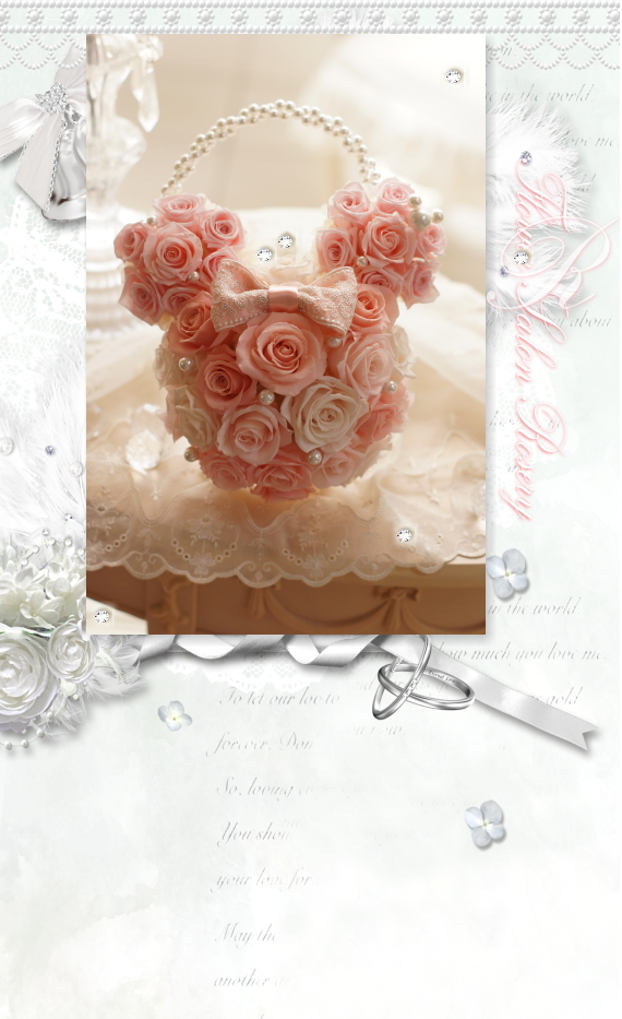 プリザーブドフラワーミニーちゃんブーケ