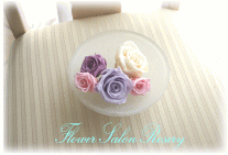 プリザーブドフラワーの髪飾り